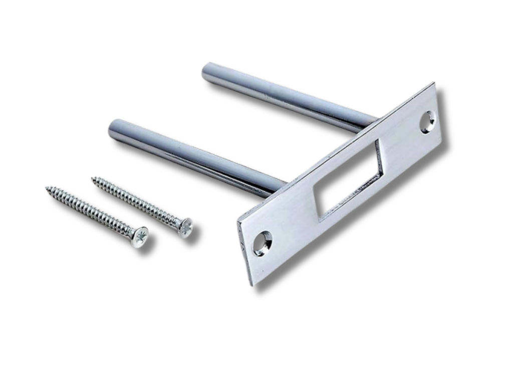 Traditional stainless steel door reinforcement