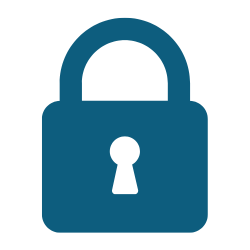 Blue Padlock Icon