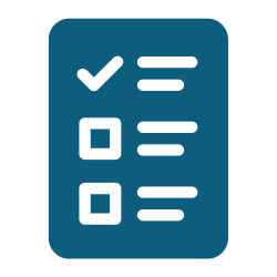 Blue Checklist Icon