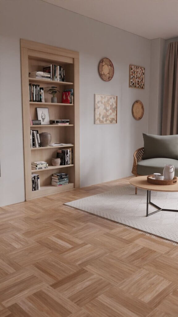 A DIY Bookcase Hidden Door Kit filled with books.