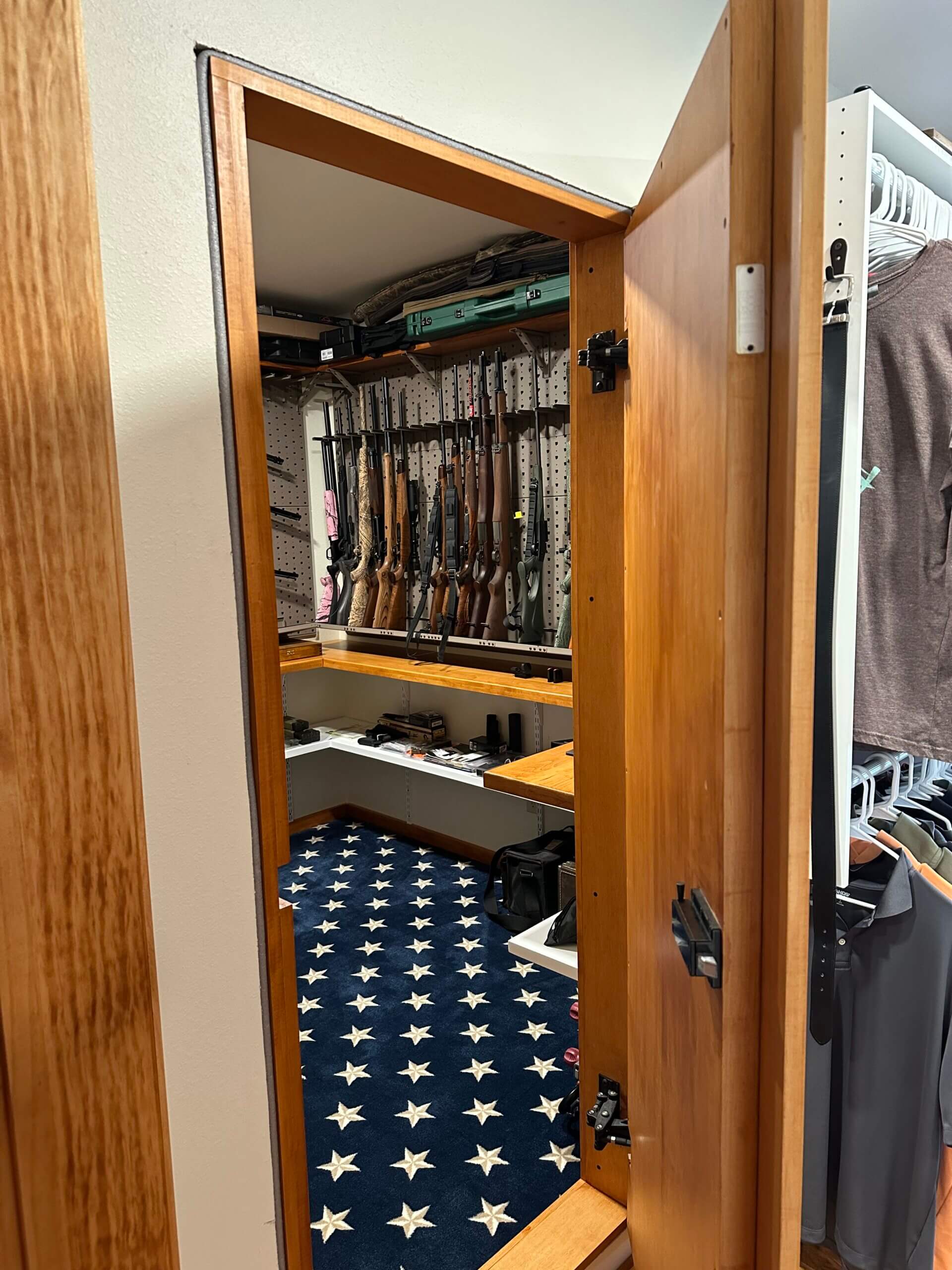 Secret Mirror Door leading into Gun room